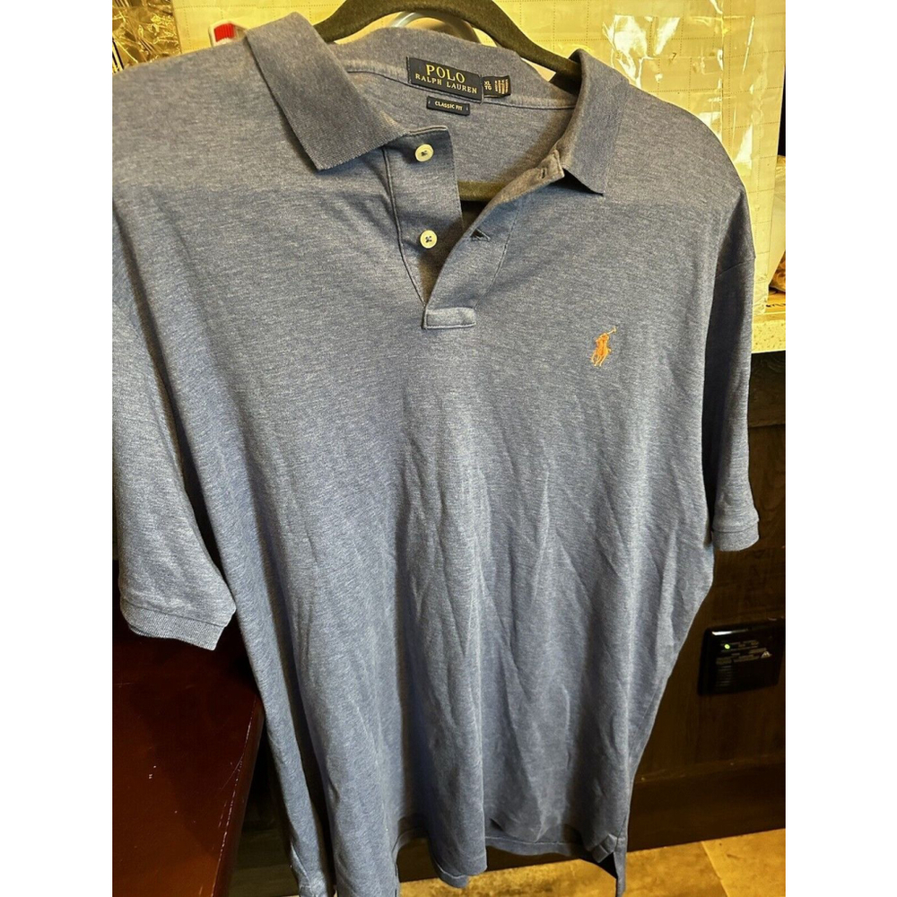 Polo Ralph Lauren Men's Slate Blue Short Sleeve Polo XL